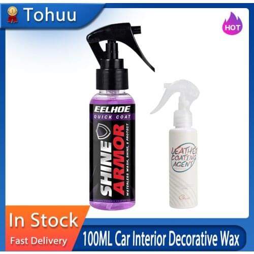 100ML Leather Care Kit Leather Cleaner & Leather Conditioner Car Cleaning Supplies For Interior Accessories Steering Wheel Seat