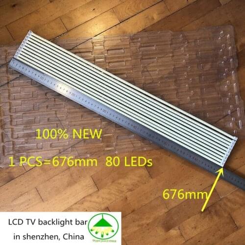 20PCS/Lot 100% new LCD TV backlight bar 55 inch LJ64-03515A STS550A66_80LED_REV0.1 LTA550HQ22 550HQ20 80LEDS 676MM
