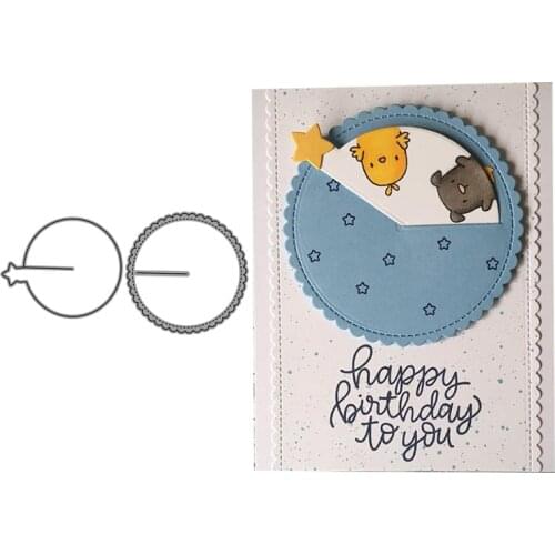 2021 New Arrival Clock Circle Metal Cutting Dies Craft for Scrapbooking Handmade Knife Mould Blade Punch Stencils Dies Cut Model