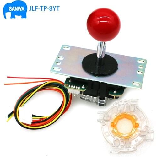 Genuine SANWA Joystick JLF-TP-8YT With GT-Y Octagonal Restrictor MAME Sanwa Controller Arcade Game Machine