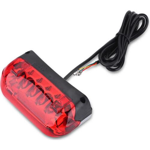 48V Electric Bicycle Warning Tail Light Mountain Road Bike LED Light New Bicycle Rear Tail Warning Lamp For Cycling Accessories