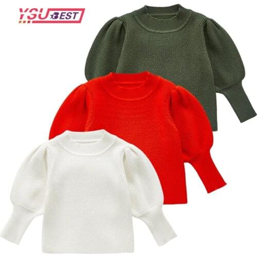 Girls Pullover Kids Clothing Knitted Sweater Soft Fashion Kids Sweaters New Baby Girl Clothes Sweater Girls Child Winter Clothes