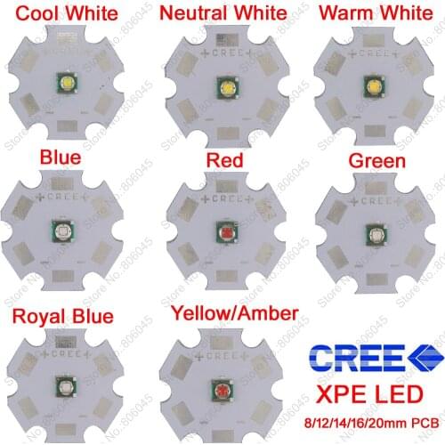 10x 3W Cree XPE XP-E High Power LED Emitter Diode,Optional Neutral White Cool White Warm White Red Green Blue Royal Blue Yellow