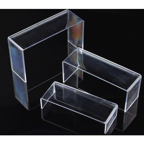 3Pcs Transparent Acrylic Shoes Display Stand Jewellery Cosmetics Rack Organiser Holder For Home Office Acrylic Display Stand