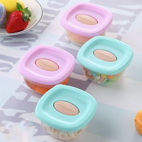 4Pcs Candy Box Baby Food Dispenser Container Case Box Newborn Food Container Products Storage Box Caja De Almacenaje