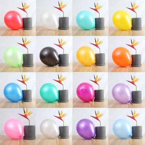 50/100pcs 2.2g Pearl Balloon Wedding Baloons Round gender reveal princess birthday party decorations kids adult mariage