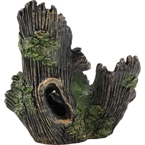 Aquarium Driftwood Decoration Artificial Resin Tree Trunk for Fish Tank Ornaments Fish Aquatic Pet Supplies
