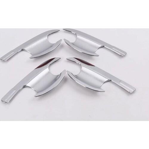 Car Accessories Outer Side Door Handle Bowls Cover Trim ABS Chrome 4pcs For Volkswagen Golf 7 Mk7 2014 2015 2016 2017 2018