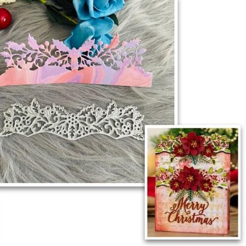 Flower leaf leaves border edge scrapbook die Metal Cutting Dies DIY Scrapbook Paper Cards Embossing Craft Die Cut handmade craft