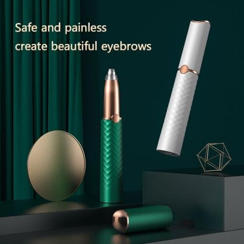 USB Electric eyebrow scissors Threading device painless Eyebrow hair remover Miniature brow shaver portable women Eyebrow trimme