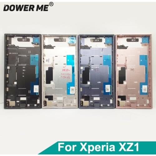 Dower Me Housing Cover Bezel Bracket Front Plate Middle Frame Back Battery Cover For Sony Xperia XZ1 G8341 G8342 Replacement