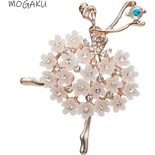 MOGAKU Brooches Girl On Clothes