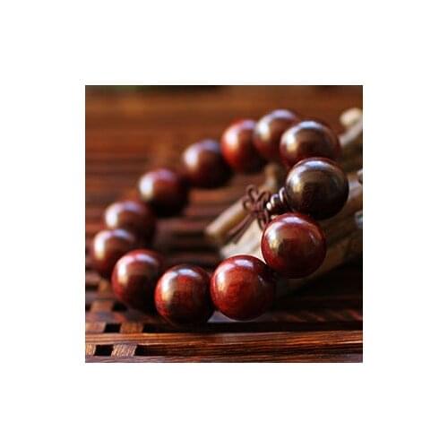 20mm Men bracelet Handmade beaded Wooden Red Buddha Bracelet Chunky Fashion Large Bead Wholesale gift jewelry