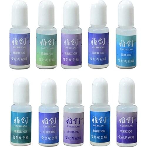 10 Colors Color Shift Pearl Pigment Aurora Chameleon-Resin Pigment Kit Colors Change Resin Colorant Dye Resin Art Crafts