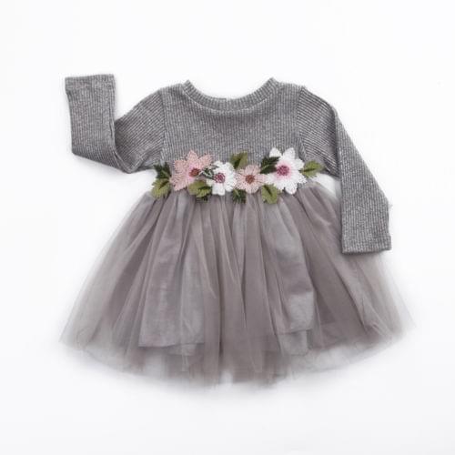 Hot Newborn Baby Flower Dress Bebes Party Clothing2 6Y Christening Gown Toddler Petals Decoration Events Birthday Dresses -20