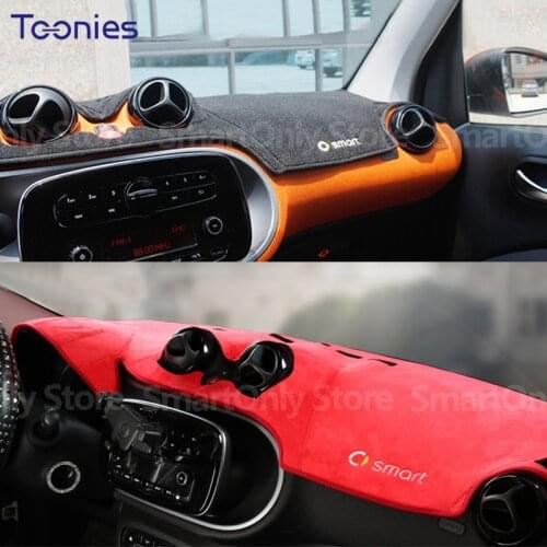 Car Instrument Panel Sunshade Pad Center Console Protection Anti Reflective Pad For Smart 451 453 Fortwo Forfour Car Accessories