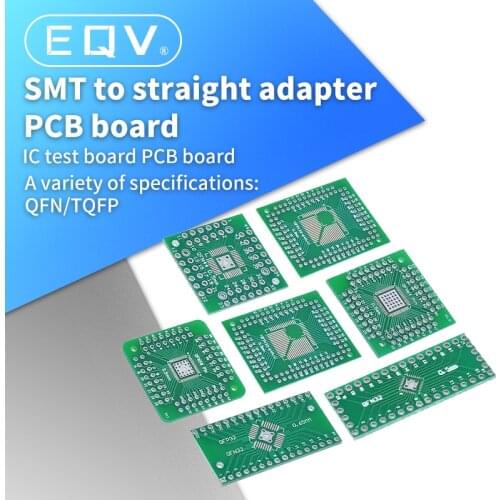 QFN TQFP LQFP FQFP 32 44 48 56 64 80 100 turn DIP/SMD to DIP IC adapter Socket TSSOP SOIC SSOP Board Converter Plate 0.5mm 0.8mm
