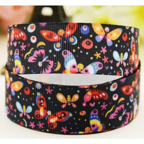22mm 25mm 38mm 75mm Figure pattern Cartoon pattern printed Grosgrain Ribbon party decoration 10 Yards X-04056