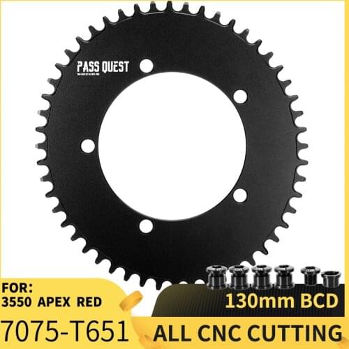 Road Bicycle 130mm BCD Chainring Oval Closed Chainwheel Road Folding Bike Narrow Wide Chain Wheel 3550 Apex Red