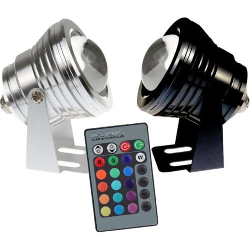 10W 12V Led RGB Underwater Spot Light Waterproof IP65 Fountain Pool Lamp 16 Colorful Change With IR Remote piscina Outdoor Light
