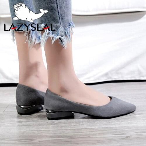 LazySeal Women Flats Shoes Bling Mary Janes Leather Loafers Med Heel Shoes Boat Women Moccasin Mules Shoes For Women Autumn