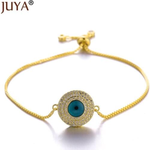 Turkish Blue Evil Eye Bracelets For Women Handmade Adjustable Chain Lucky Jewelry Amulet Bracelet Female bransoletka