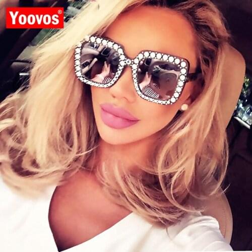 Yoovos 2021 Square Sunglasses Women Brand Designer Big Frame Oversized Mirror Sun Glasses Fashion Party Lunette De Soleil Femme