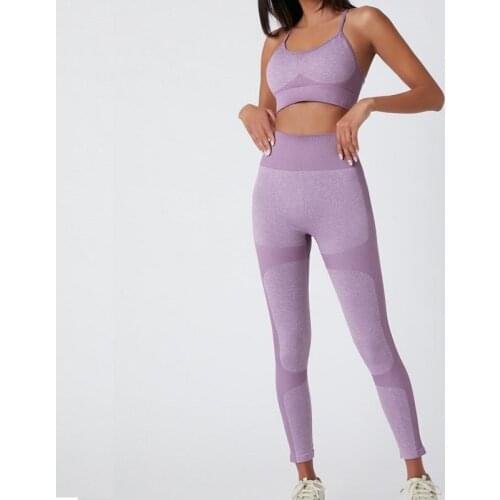 2 Pieces Women Yoga Set Seamless Fitness Suit Summer Gym Clothing Shorts Workout Crop Top Sport Shirt High Waist Leggings