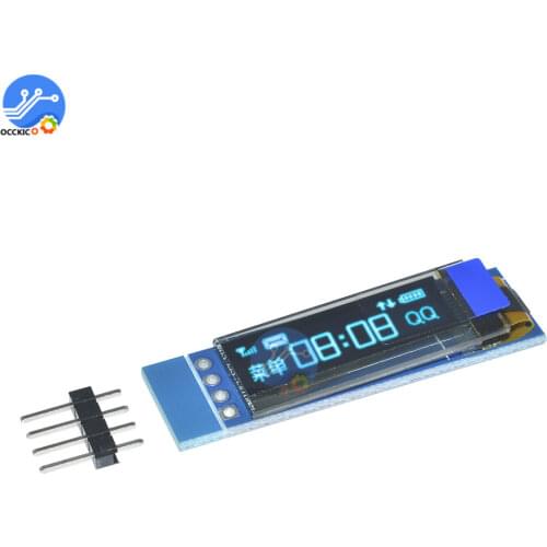 0.91 inch 128x32 I2C IIC Serial Blue OLED LCD Display Module 0.91" 12832 SSD1306 LCD Screen for Arduino PIC