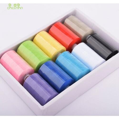10 Spools/Lot, Multi Color Polyester Thread For Sewing & Quilting,High Quality Sewing Thread Suitable For Needlework & Machine