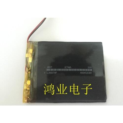 3.7V 356078P 2500MAH MP5 polymer lithium battery general navigation systems and other digital products Rechargeable Li-ion Cell