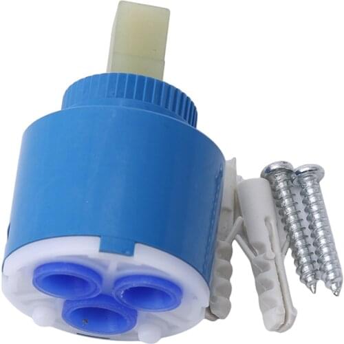 35/40mm Ceramic Disc Cartridge Mixer Faucet Disc Valve PP Plastic Ceramic Cartridges Thermostatic Cartridge Faucet