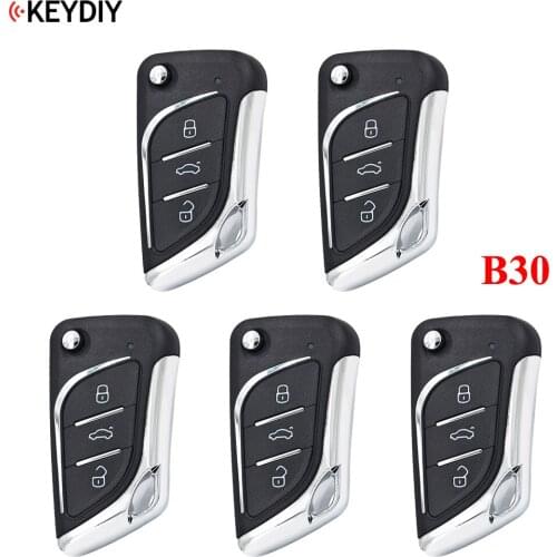 5 PCS, 3 Buttons Universal KEYDIY B30 K Style Remote Control Key B-Series for KD-X2 KD900 MINIKD,URG200 Key Machine