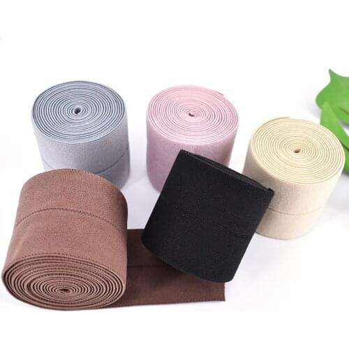 6cm Fold Over Elastic Band Loose Belt Clothing Accessories Rubber Band Dress Lace Trim Sewing Edging Waist Elastic Bands 1meter