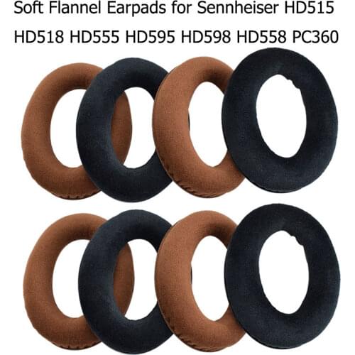 Replacement Ear Pads for Sennheiser HD515 HD555 HD595 HD598 HD558 PC360, AURTEC Headphones Earpads Cushion with Tuning Cotton