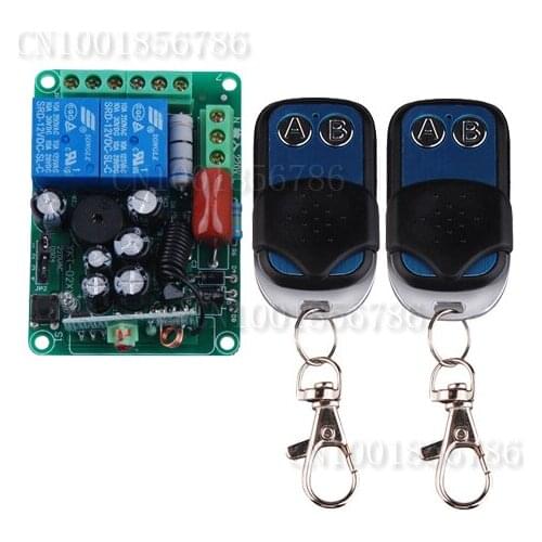 220V 2CH RF Wireless Remote Control Switch learning code 1 recevier + 2transmitter M4T4L4 adjustable