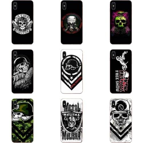 For iPhone SE2020 11 Plus Pro X XS Max XR 8 7 6S SE 4S 5 5C 5S TPU Phone Cases Metal Mulisha