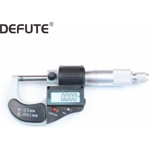 Digital Micrometer 0-25mm 0.001mm Metric / Inch Electronic Outside Micrometro Carbide Tip