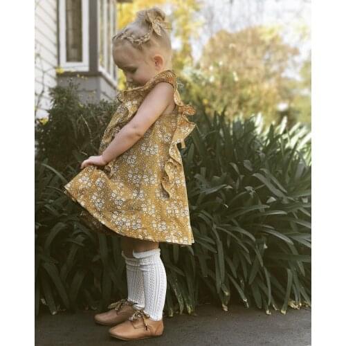 Flower Toddler Kids Baby Girl Floral Dress