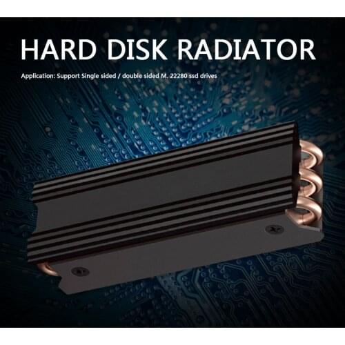 M.2 NGFF SSD Heatsink NVME 2280 Solid State Disk Drive Radiator Cooler Cooling Pad Ventilador for Desktop PC