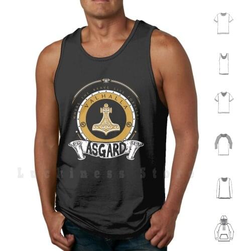 Where The Brave Live Forever Tank Tops Vest 100% Cotton Odin Norse Nordic Viking Scandinavian Valhalla Vikings