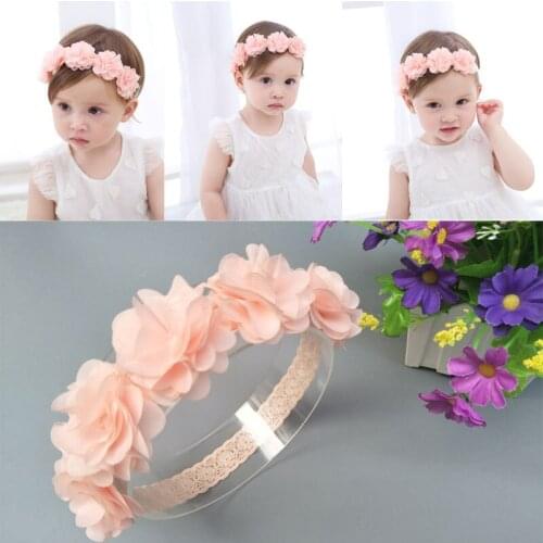 Cute Lace Flower Kids Baby Girl Toddler Headband Hair Band Headwear Accessories Lace Flower Headband Baby Photo Props