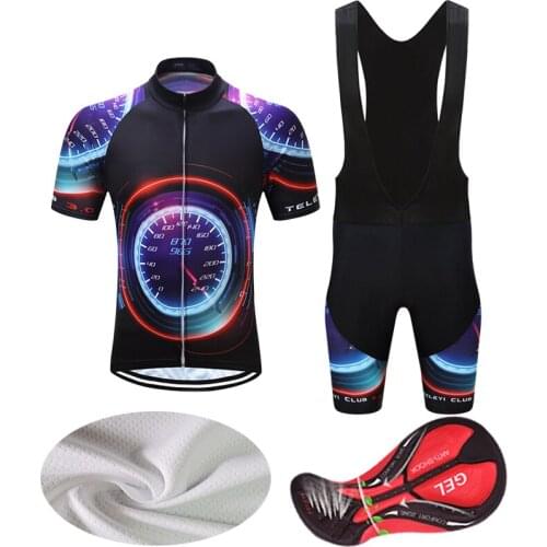 Fashion Cycling Jersey Set Summer BIB Gel Shorts 2021 Sport Road Bike Clothing Pro Dress Male Bicycle Clothes MTB Suit Team Kit