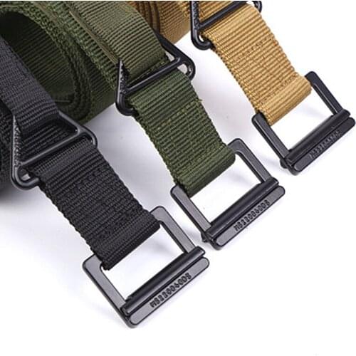 High Quality Men Canvas Outdoor Belt Military Equipment Tactical Brand Heavy Duty Combat Belts