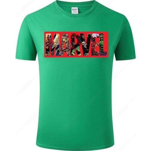 2021 New Marvel T Shirt Men Women Summer Cotton Short Sleeve Print T-shirt Unisex Streetwear Shirts Male Tee Tops Clothing J38