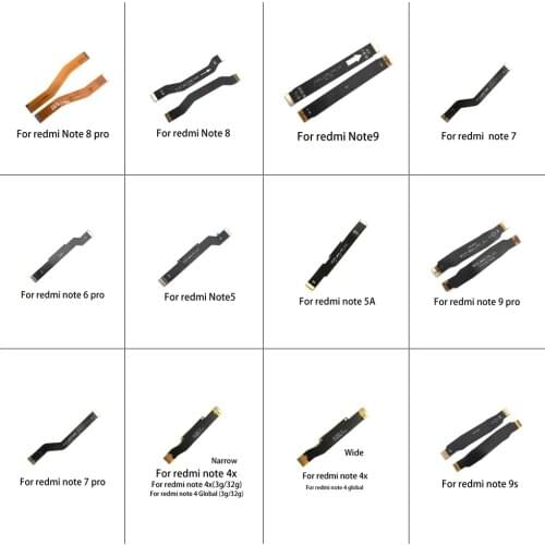 Main Connector Main Motherboard Connector Flex Cable Ribbon For Xiaomi Redmi Note 3 4 4X 5 5A 6 7 8 9 Pro 9s Replacement Part