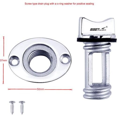 25MM Boat Bilge Drain Plug Marine Grade 316 Stainless Steel Drain Bung