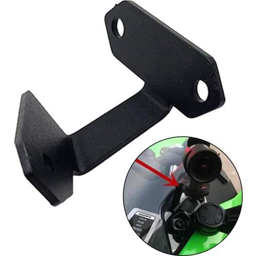 Steel Durable Riding Navigation Left DVR Bracket Data Recorder Easy Install for Ninja 400 2019 Expand Accessories