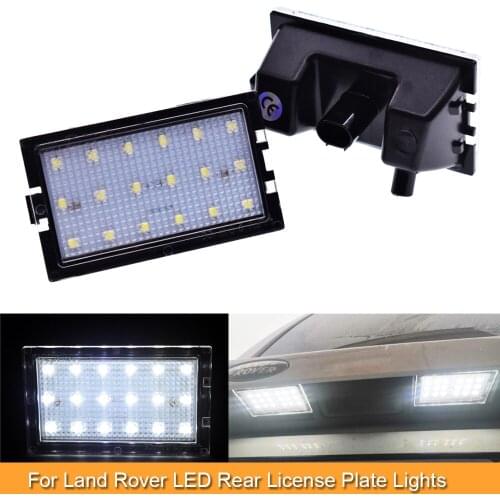 White led car rear license plate light lamp for Land Rover Discovery 3 LR3 L319 LR4 Freelander 2 LR2 L359 Range Rover Sport L320