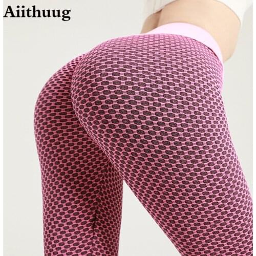 Aiithuug Womens High Waist Yoga Pants Tummy Control Slimming Booty Leggings Workout Running Butt Lift Tights Yoga Pants Women